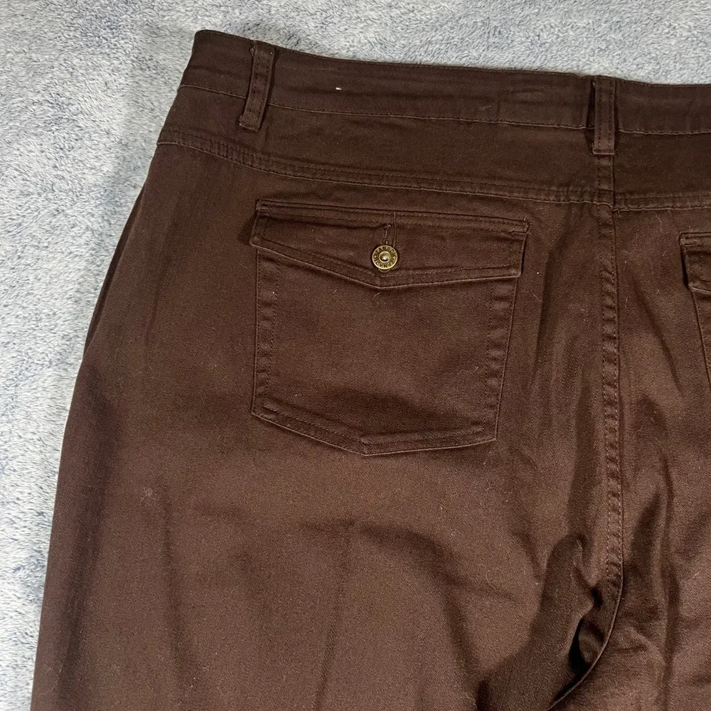 Zana-Di Jeans Brown Wide‎ Leg Trousers High Rise Stretch Jeans Size 26